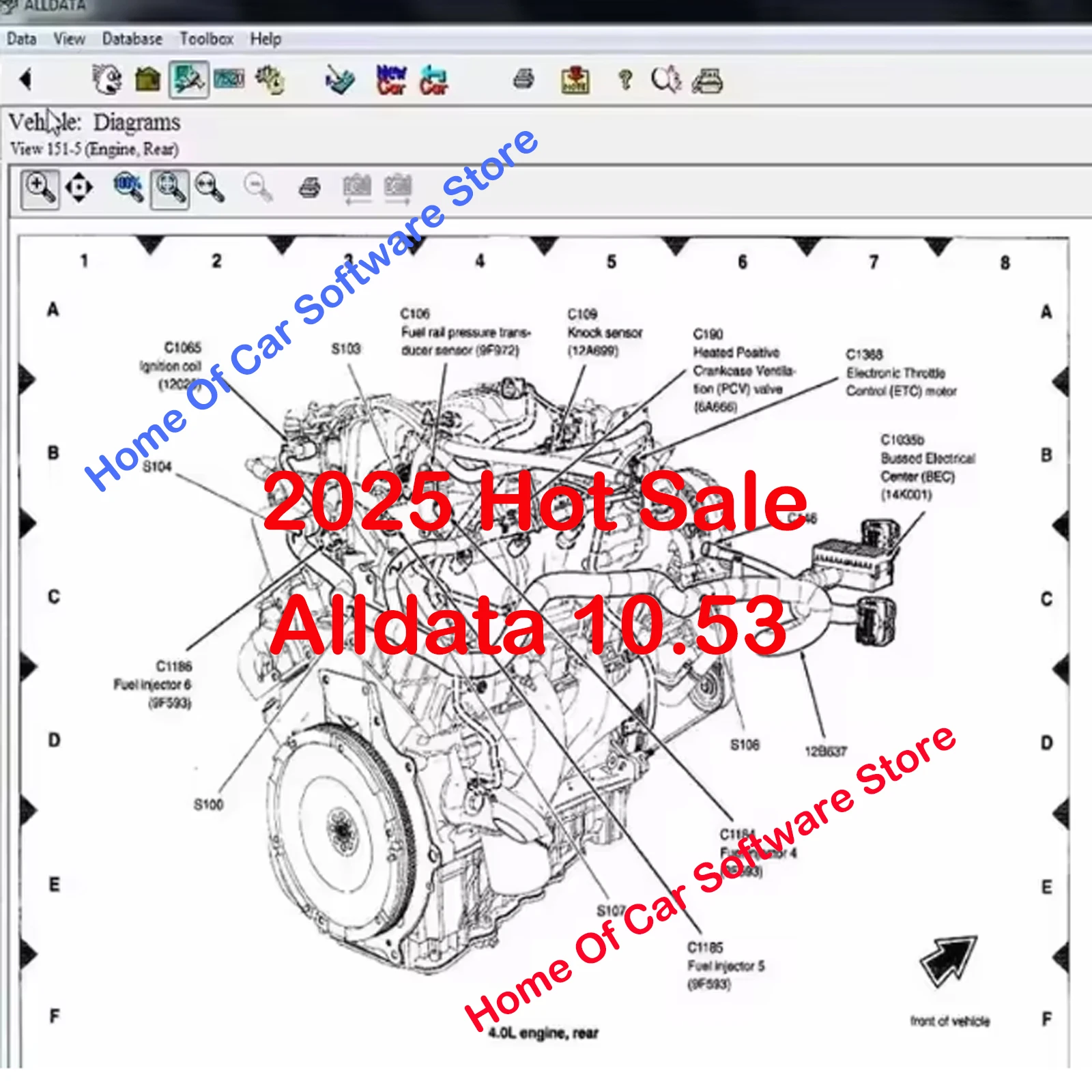 2025 Hot alldata 10.53 software autoreparatiesoftware Alle gegevenssetsoftware met bedradingsdiagram