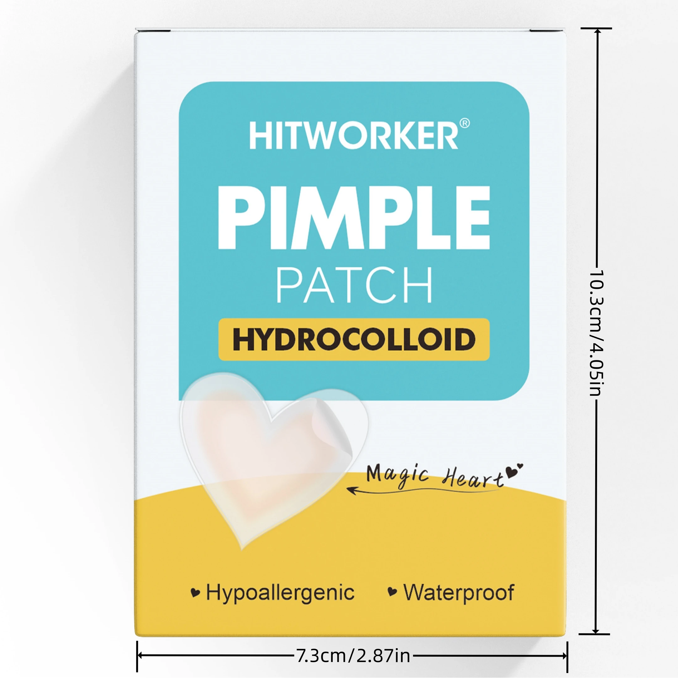 200pcs Hydrocolloid  Heart-Shaped Acne Patches Essential Comfortable Skincare and Beauty Product