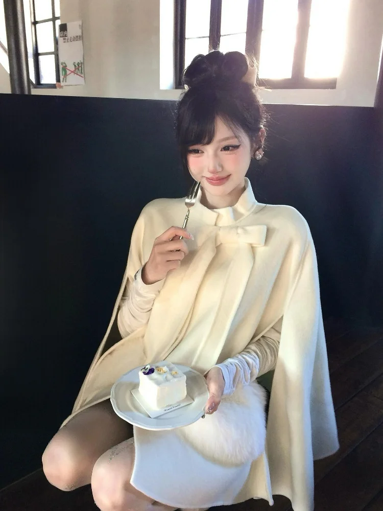 

Женское повседневное свободное зимнее пальто с узлом, шерстяное дэт с открытой передней частью, эксклюзивный онлайн-тренд Faion