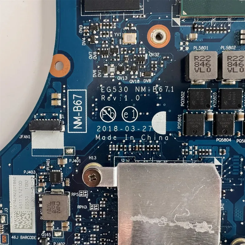 NM-B671 Voor Lenovo 330-15ICH 330-17ICH Laptop Moederbord Met I5-8300H/I7-8750H CPU N17P-G0-A1 GTX1050 RAM: 0 GB/4 GB 100% Getest