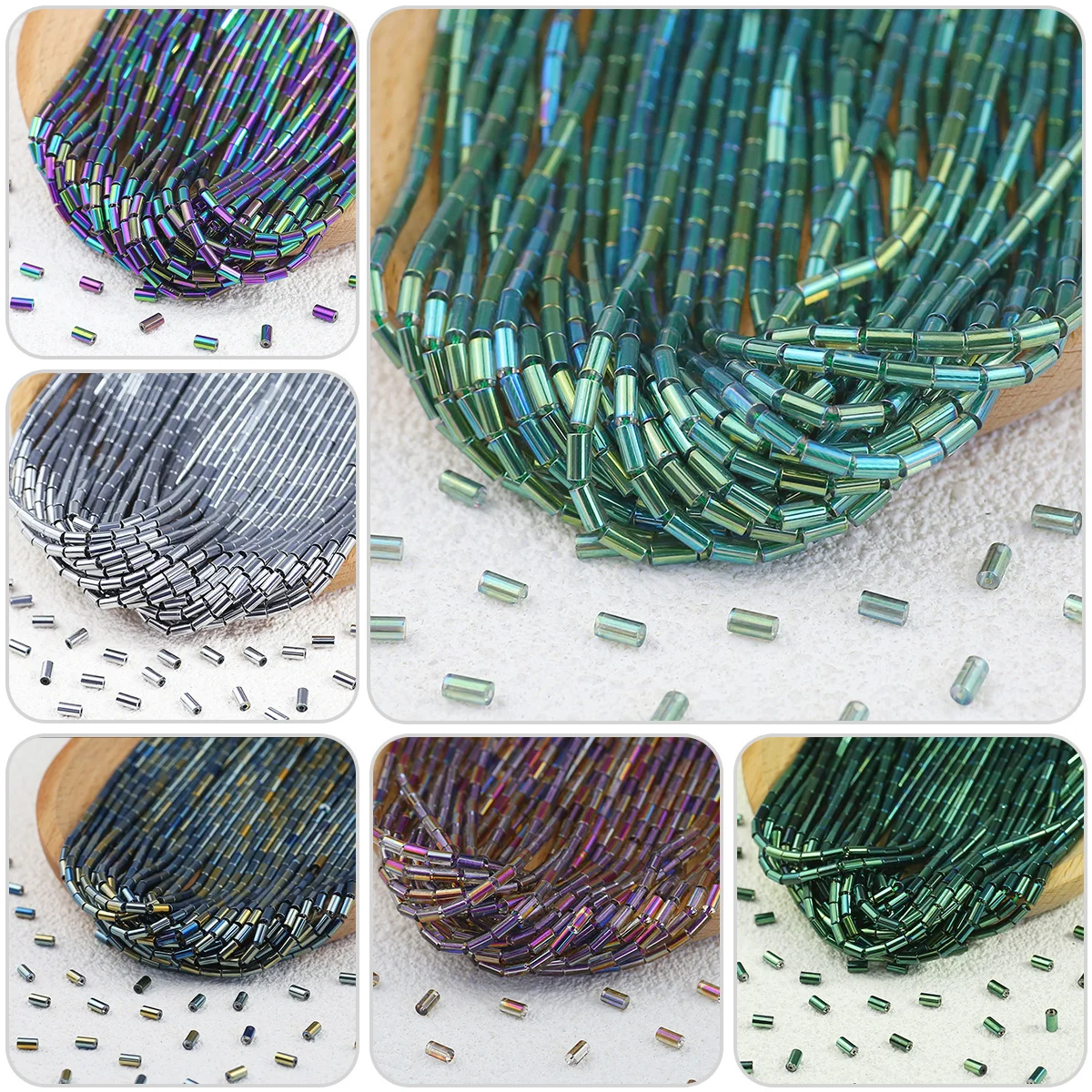 5mm Cylinder Tube Austria Crystal High Shine Beads Glass Spacer Loose Beads For Jewelry Making Earrings DIY Keychain Accessories