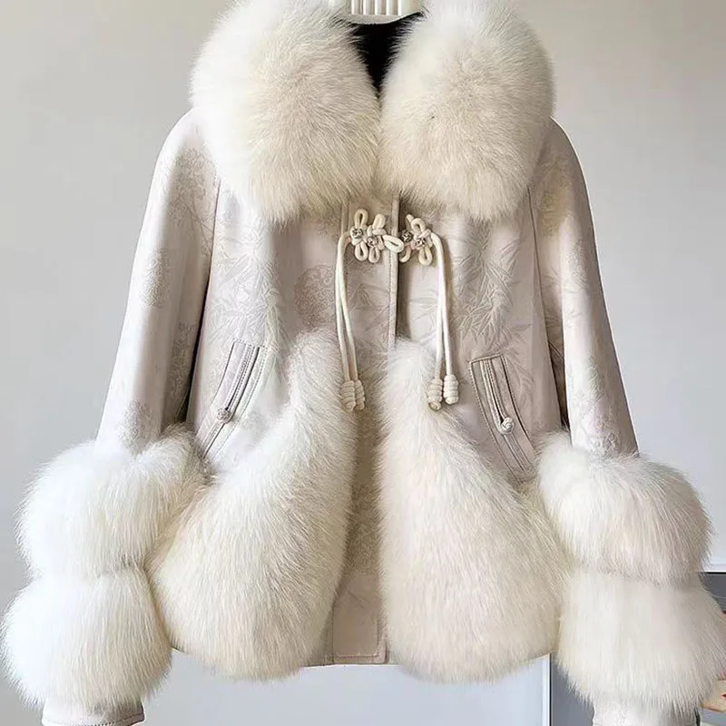 Fur Coat Womens New High-grade Plus Fleece Thickening Foreign Air Age Slimming Fur One High Quality Leather Jacket 2025 Coat