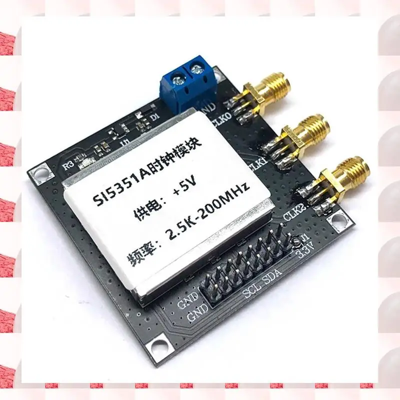 

ABGN SI5351 2,5K-200 МГц модуль генератора тактовых сигналов высокочастотный генератор прямоугольных волн с TFT-дисплеем STM32 для DIY