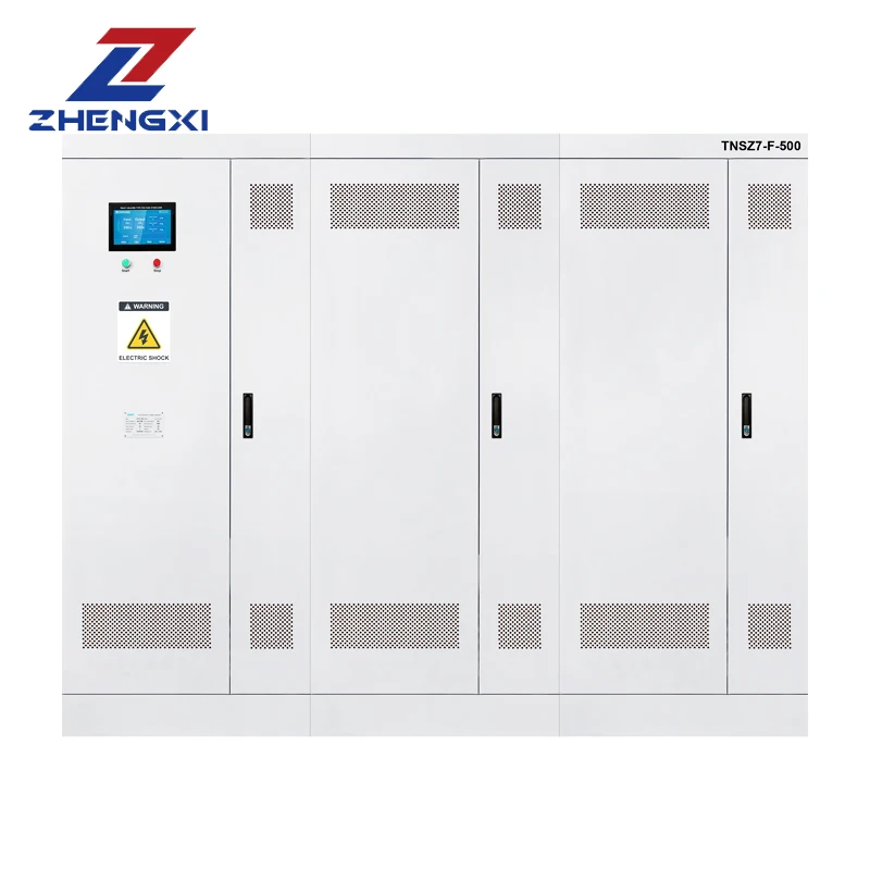 Zhengxi SBW-F 시리즈 자동 전압 조정기 안정기, 3 상 380V 400V 500Kva 600Kva 800Kva 1000Kva Ac