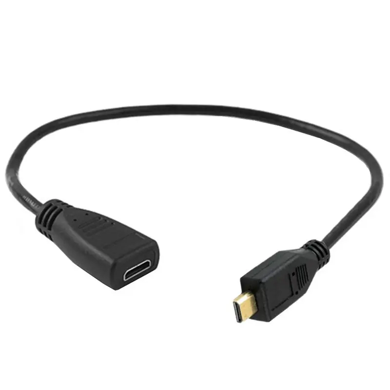 Mini HDMI Compatible Female To Micro HDMI Compatible Male Extension Adapter C-Type To D-Type High-Definition Adapter