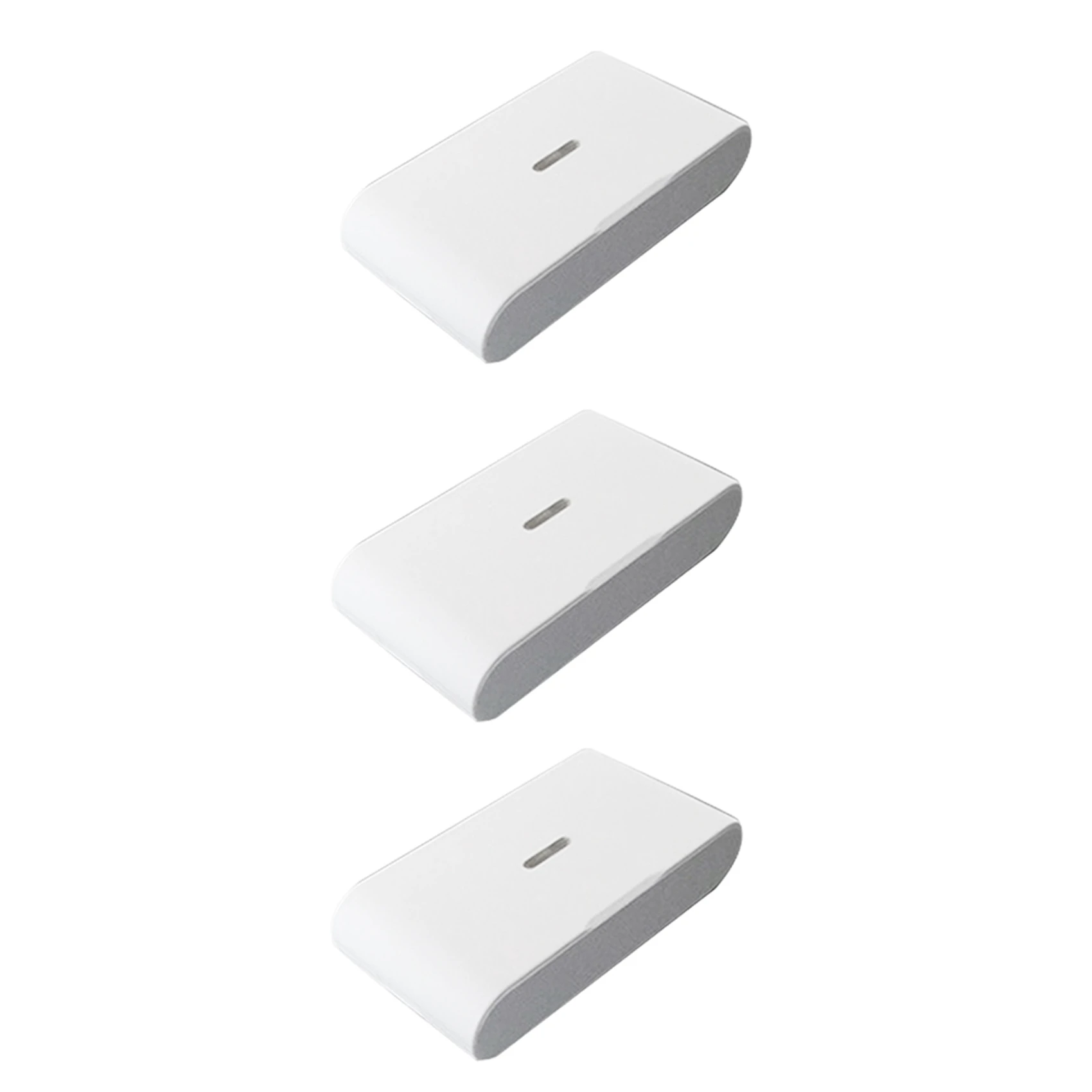【FAST-SALE】15Pcs 433Mhz Wireless Vibration Glass Break Detector, Adjustable Sensitivity, Compatible With Alarm Systems White