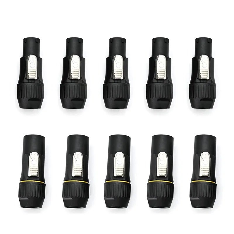 10pcs Waterproof Powercon True Power Connector Outdoor Male Female Plug Socket Twist Lock AC Connector for DJ Par Light Led Bar