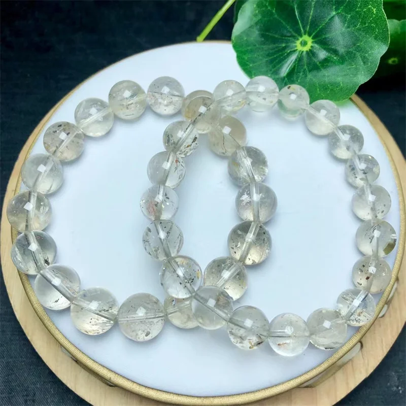 Natural Pyrite Quartz Bracelet Handmade Crystal Jewelry Stretch Bangle Children Birthday Gift 1pcs 10/12/14MM