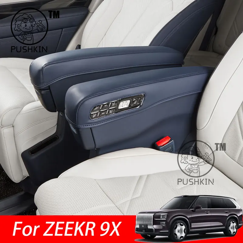 

For ZEEKR 9X 2025 2026 Second Row Seat Armrest Protection Covers Anti-dirty Pad Cover Modification Accessories