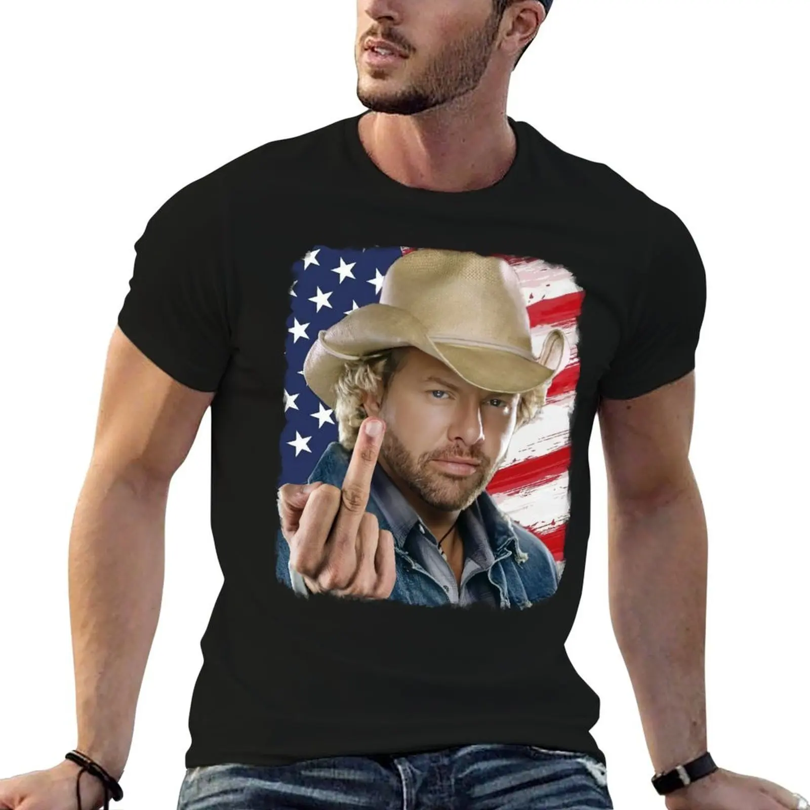 

Toby Keith Middle Finger, Courtesy Of The Red, White And Blue, American soldier, Don't Let The Old Man In, Solo Cup, It' T-Shirt