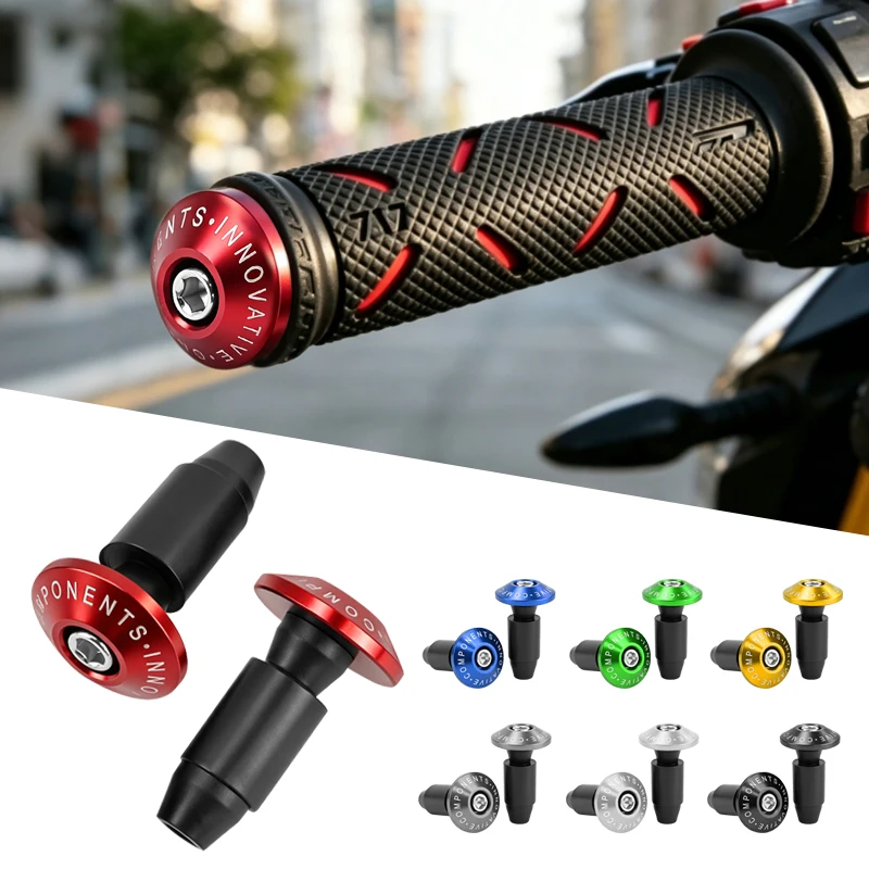 Motorcycle Handle Bar End Weight Handlebar Grips Cap Universal Motorcycle Modification Bws Handle Protection Plug Accessories