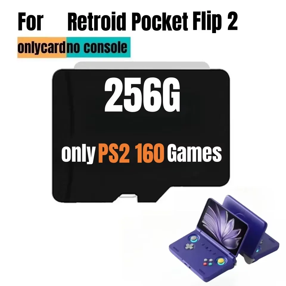 ريترويد جيب الوجه 2 بطاقة الذاكرة للعبة الرجعية الكلاسيكية الشعبية TF بطاقة PSP PS2 3DS المحمولة المحمولة 512G PSP ألعاب بطاقة الهدايا