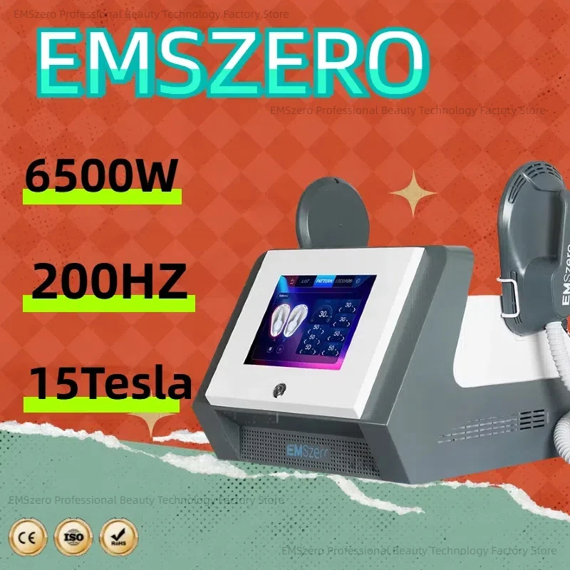 2024 RF EmsZERO Body Fat Burning 6500W High Power EMS 200HZ Body Sculpting Muscle Stimulate Machine