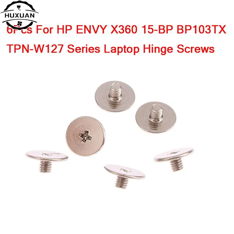 6pcs Big Flat Head Laptop Screws Tamper-resistant Screw Laptop Notebook Computers Head Dia 7mm ForHP X360 15-BP BP103TX TPN-W127