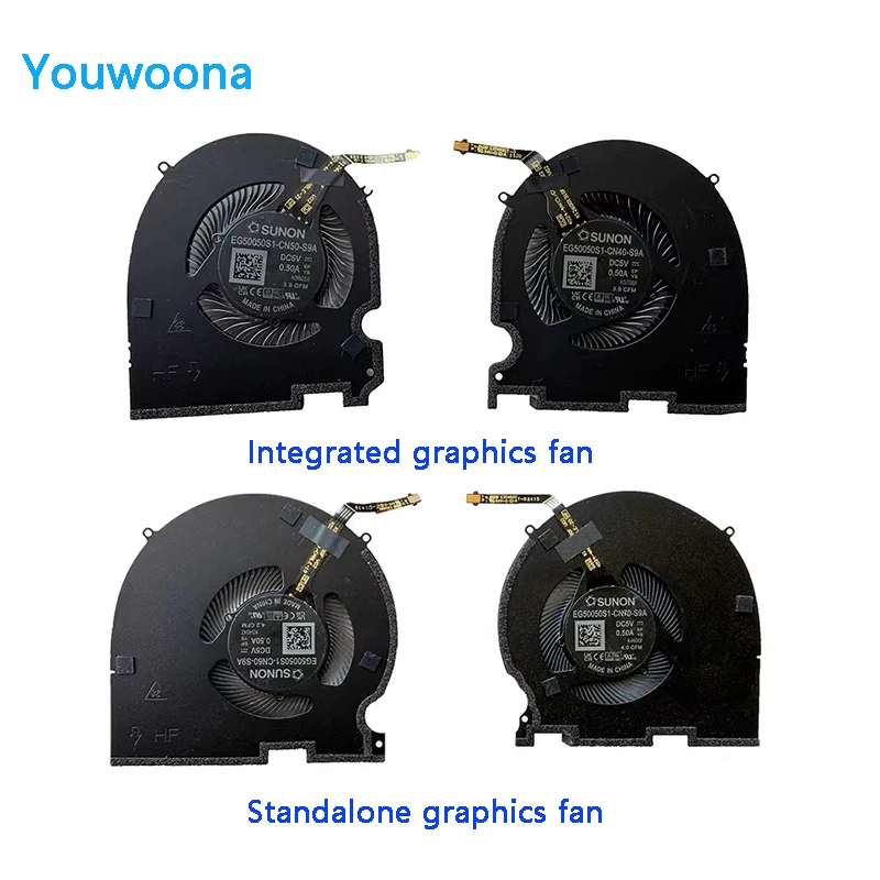 

New Original Laptop CPU GPU Cooling Fan For DELL XPS 14 9440 0256J1 091DY0