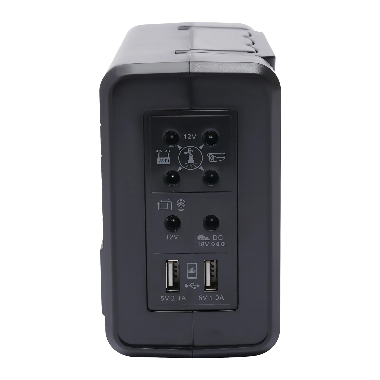 Portable Solar Generator w/ Solar Panel and LED Bulb Kit for Emergency Backup Power USB DC Outlets For Outdoors Camping Travel