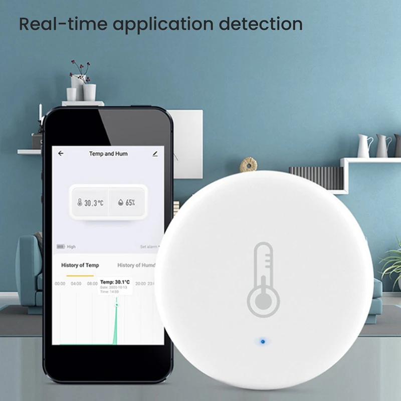 Zigbee Smart sensore di temperatura e umidità Mini igrometro di sicurezza alimentato a batteria con App Tuya Smart Life