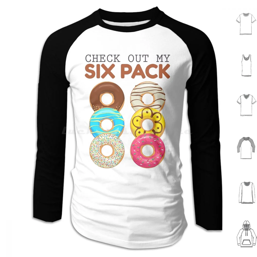 Check Out My Six Pack Hoodie cotton Long Sleeve Six Pack 6 Pack Check Out My Six Pack Foodie Check Out My Six Pack