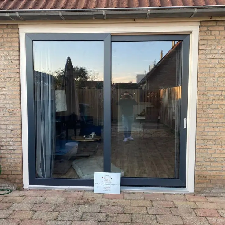 Space Saving Design Indoor Sliding Door Living Room and Kitchen Glass Partition Door Heavy Duty Multi Leaf Aluminum Sliding Door