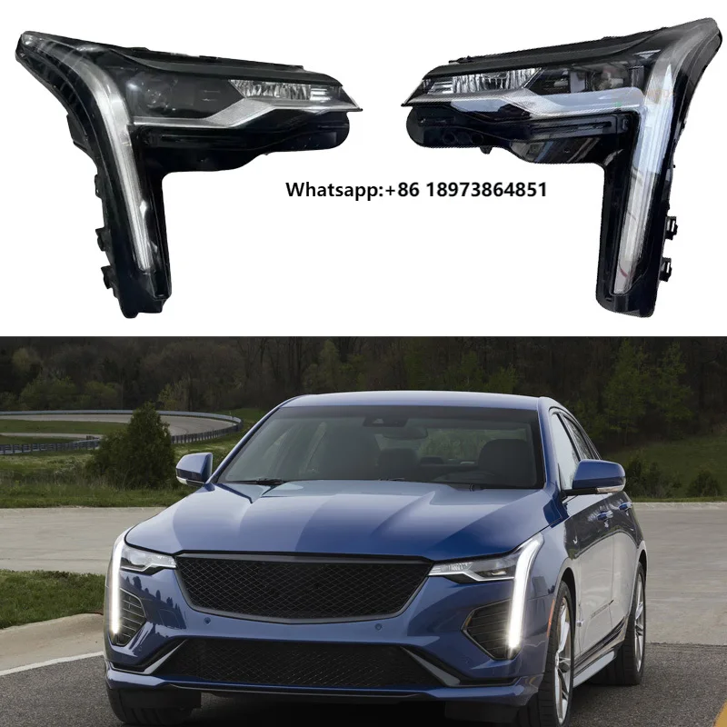 

Car Parts Led Headlight Auto Lighting Systems LED Headlight for cadillac Ct4 2020-2024 Headlight 84890442 84890443