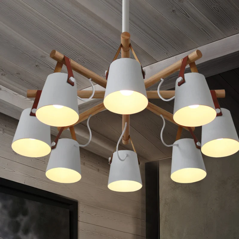 

Nordic Modern LED Chandelier Living Room Bedroom E27 Simple Hotel Restaurant Lamp Living Room Decoration Corridor Aisle Lighting