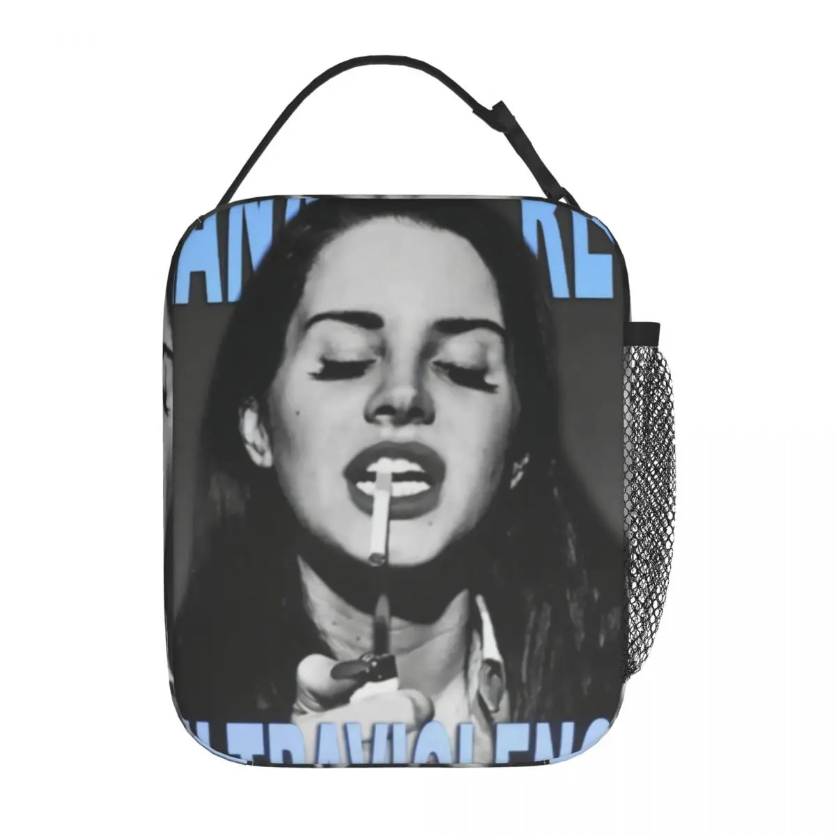 

Ultraviolence Rey Lana Del Rey Insulated Lunch Bags Thermal Lunch Container Portable Tote Lunch Box Bento Pouch College Travel