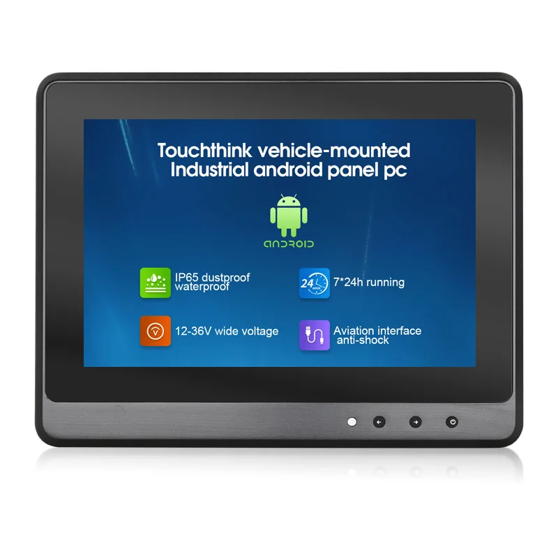 Touchthink Marine 10.1'' Narrow Frame sunlight Readable LCD-LED Display 1000 Nits 12 v Android Resistive Touch Screen Panel PC