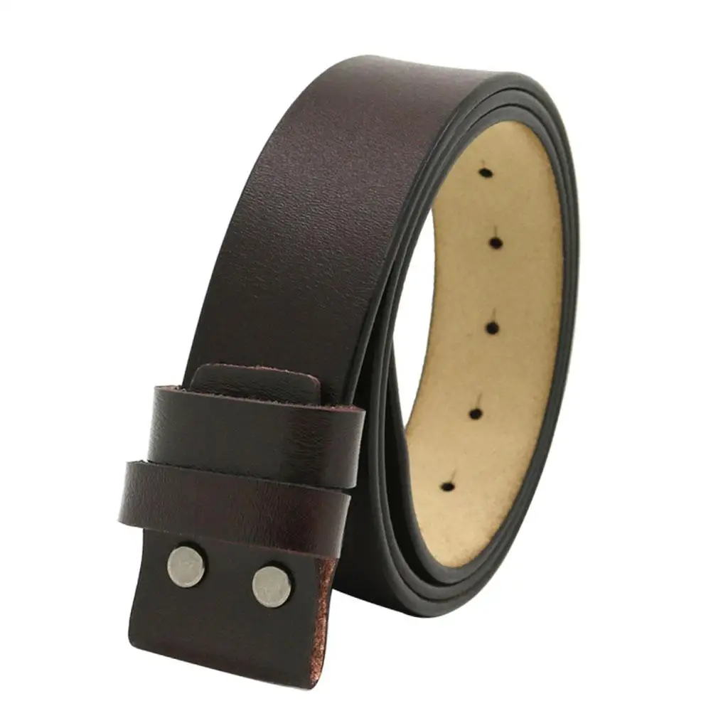 

3.8cm Width Luxury Belts for Mens Pin Buckle Strap Leather Waistband,No Buckle