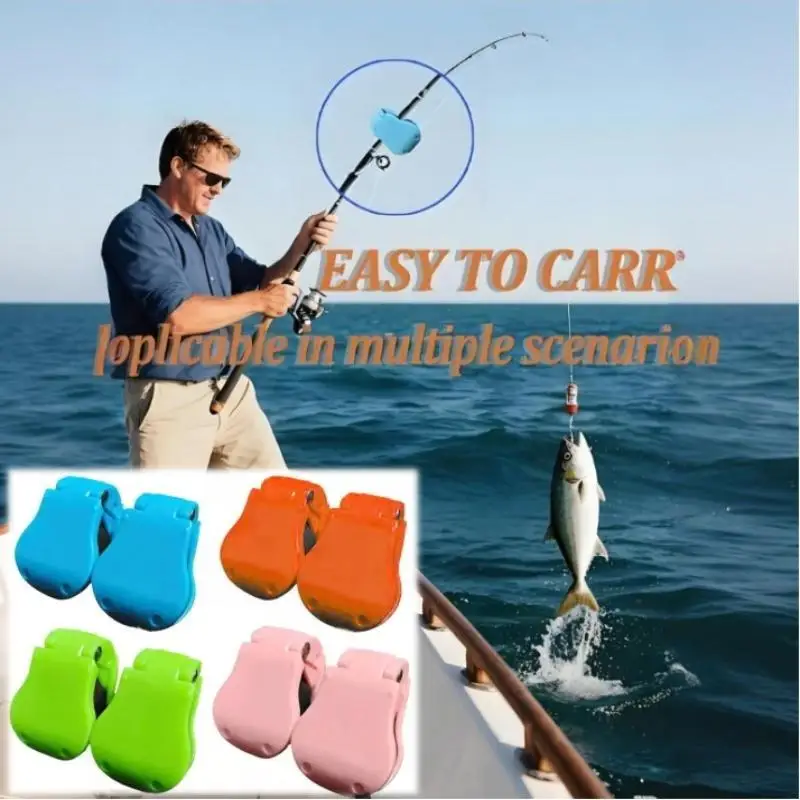 1/2/4 قطعة متعددة الوظائف الصيد رود حامل المثبت كليب الأشرطة المحمولة شاطئ قصبة صيد خشبية حامل المدمجة تصميم أدوات الصيد #3