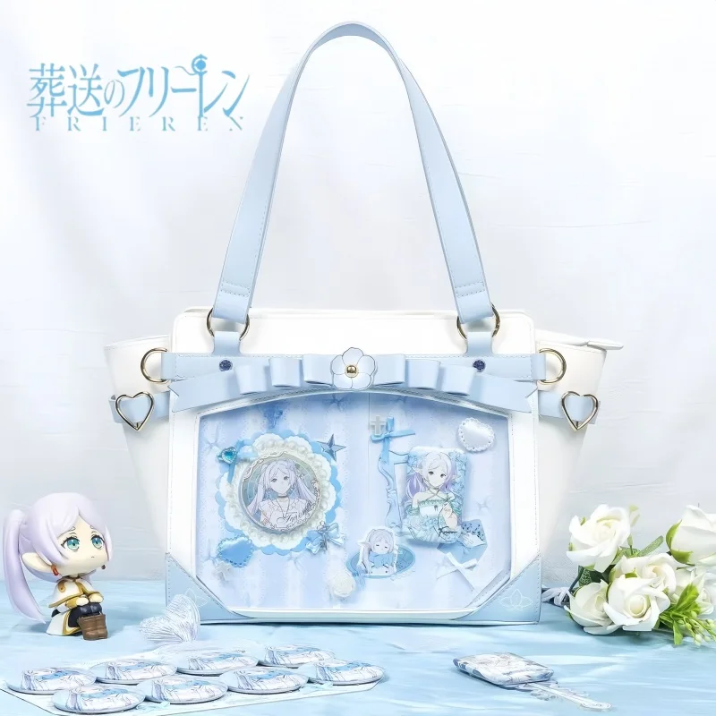 

Аниме-мерч Frieren: Beyond Journey's End: Сумка-итабаг для выставок и мероприятий, вместительная декоративная сумка для самостоятельного оформления