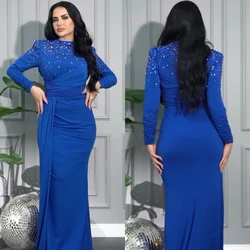 Jersey Pleat Cocktail Party Sheath High Collar Bespoke Occasion Gown Midi Dresses