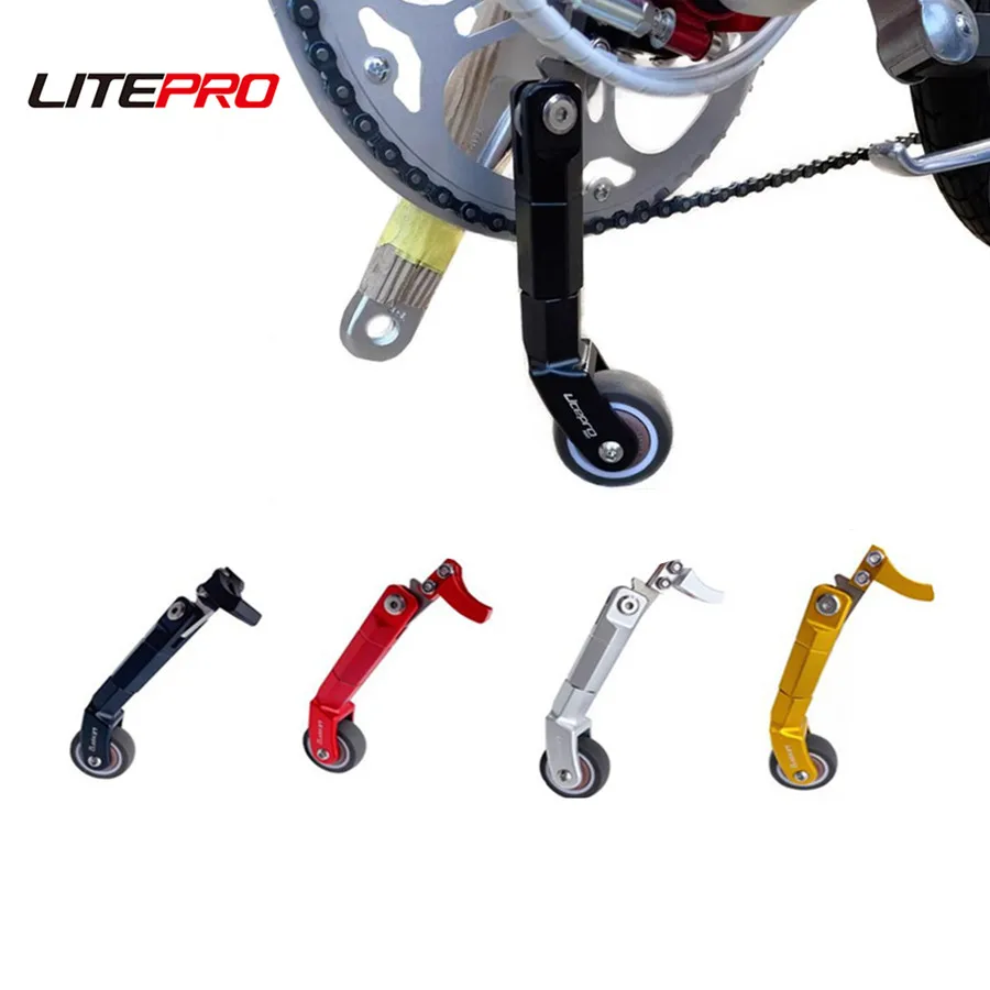 Litepro 412 Folding Bicycle Subway Outdoors Outside Portable Pushing Wheel Frame Easy Wheels Bottom Bracket For Dahon Fnhon Bike