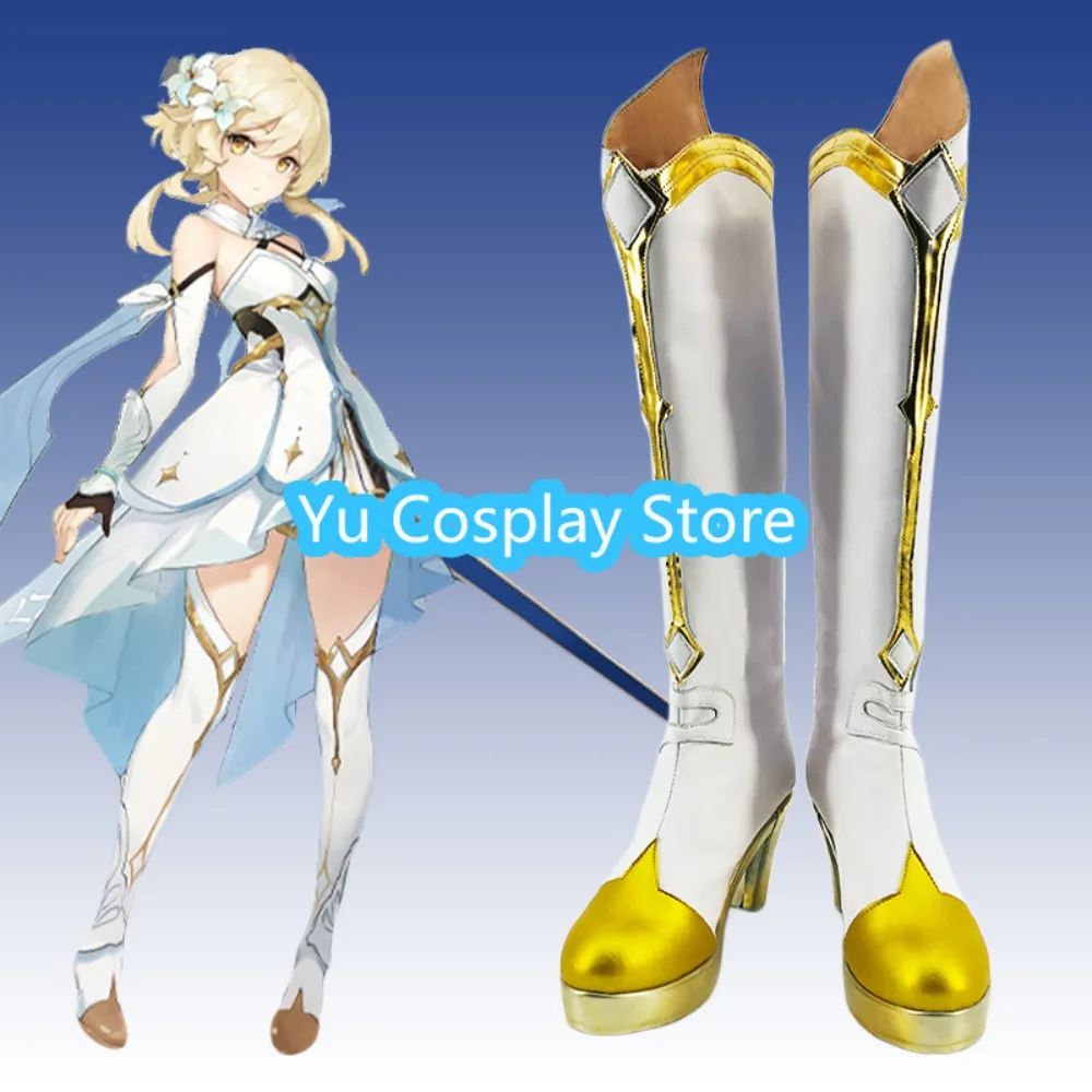 

Yu Косплей Магазин Genshin Impact Lumine Обувь для косплея Аниме Обувь для косплея Сапоги Костюмы на Хэллоуин Реквизит
