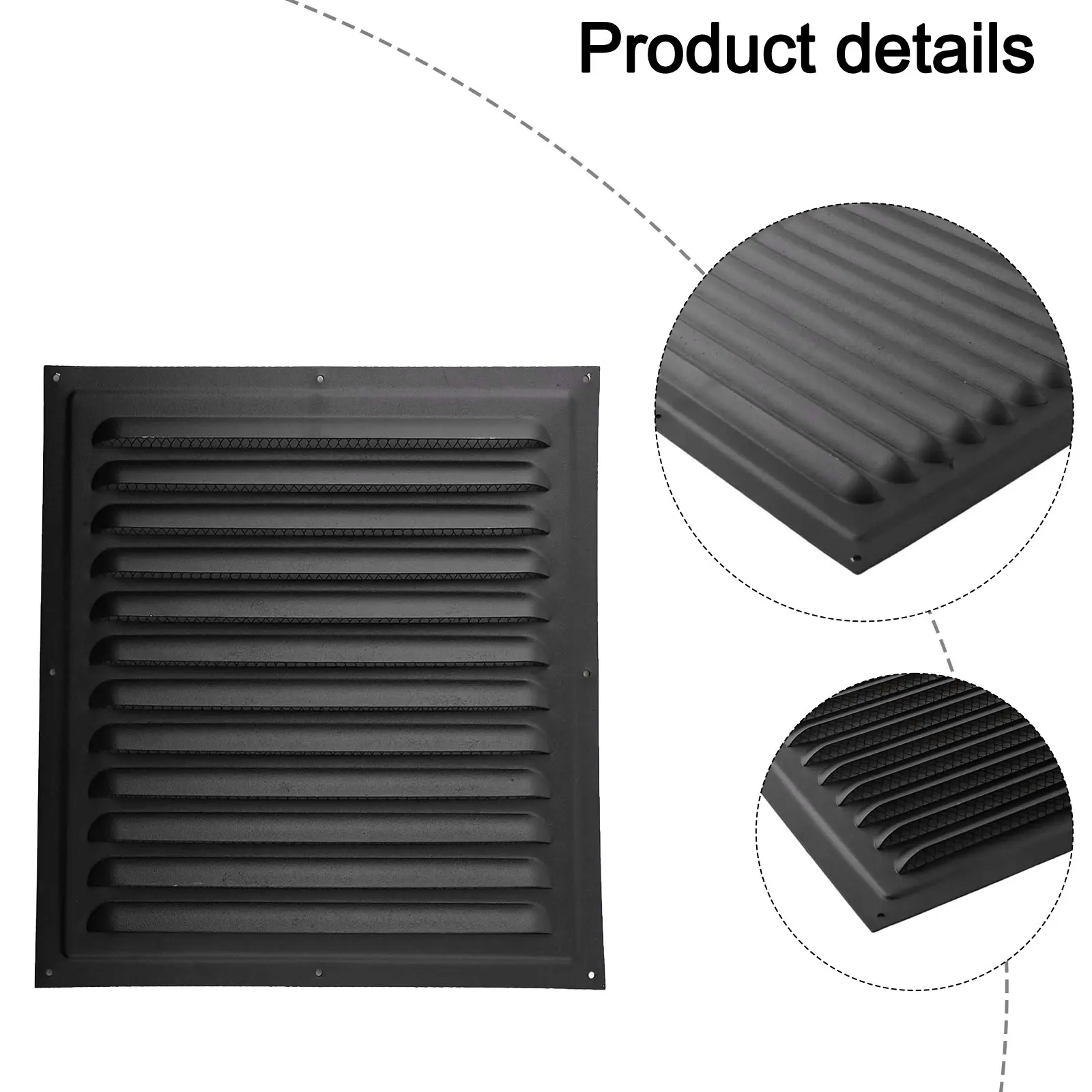 Easy Install Vent Plate Blower Soffit Vent Covers 30*30cm Square Vent Plate Stylish Aesthetics Easy Installation