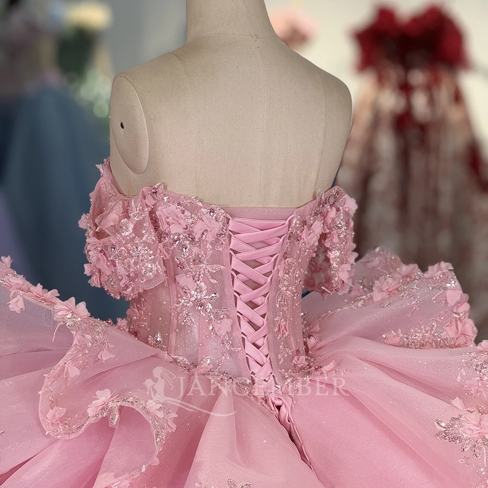 Vestidos De quinceañera personalizados, apliques De encaje cristalino, vestido De fiesta De cumpleaños, Vestidos De 15 Anos, Vestidos largos De graduación, vestido quinceañeras