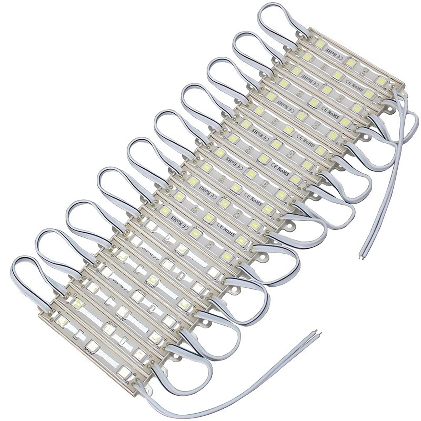 5054 LED Module 20PCS 12V Waterproof White Lights Kit Ceiling Advertisement Lamp for Car Truck Caravan Trailers Boat Bus RV Room