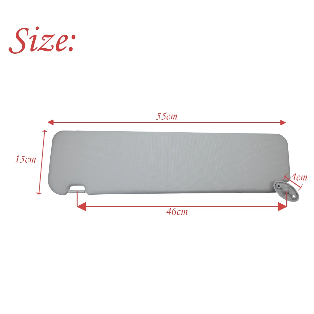 Left/Right Driver Side Car Sun Visor Interior Windscreen Panel Sunvisor for Toyota Hiace 2005-2014 74310-26C00-B0