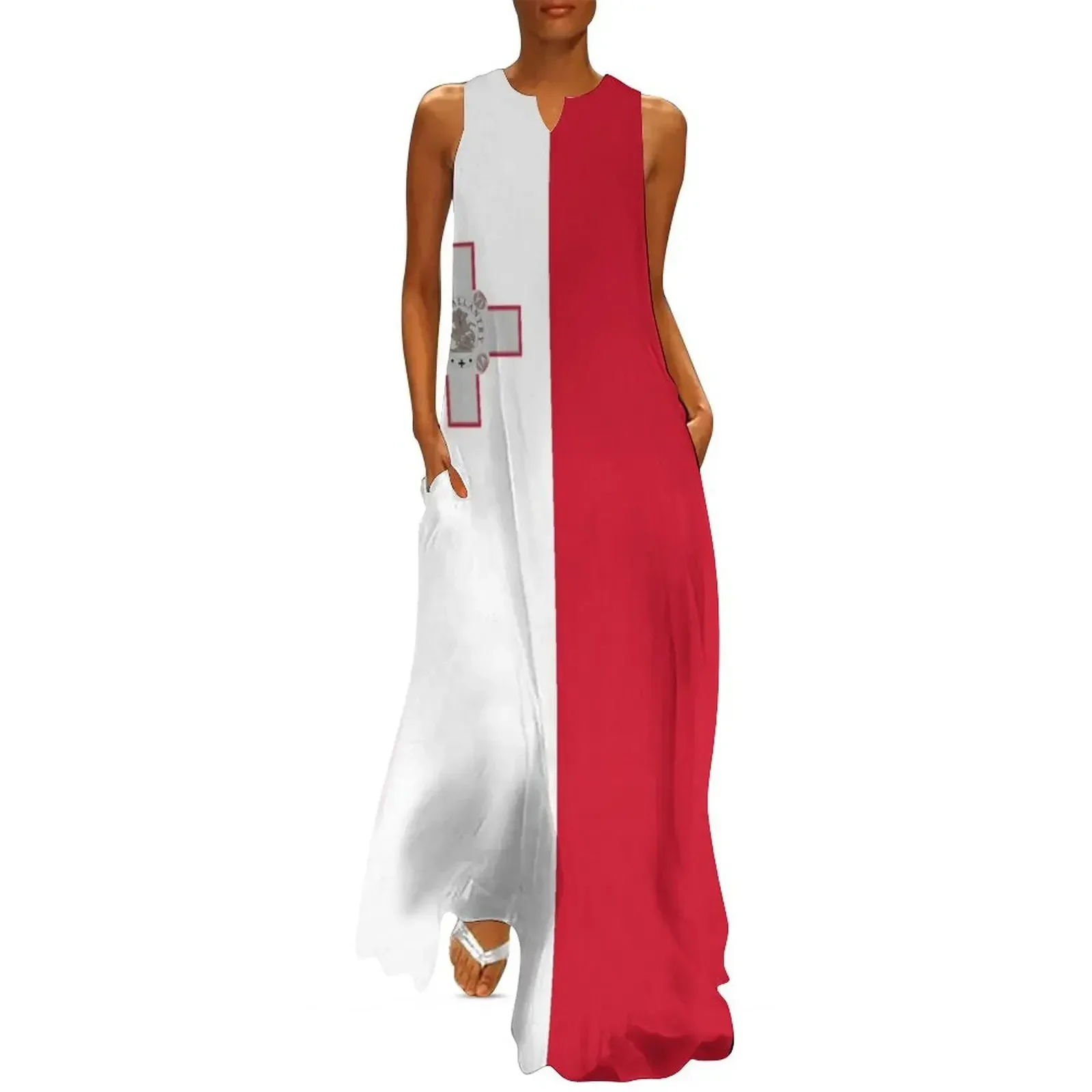 

Malta flag Long Dress Party dresses Woman clothes long dresses for women clothes for women Dress