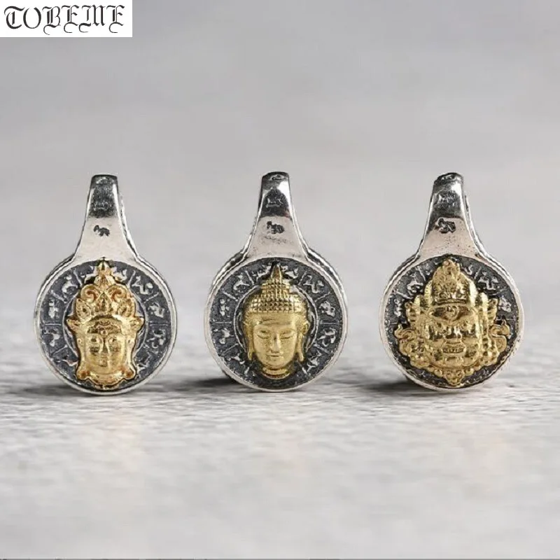 Handmade 925 Silver Tibetan Buddha Mala Bum Counter Sterling Buddhist Prayer Beads Counters