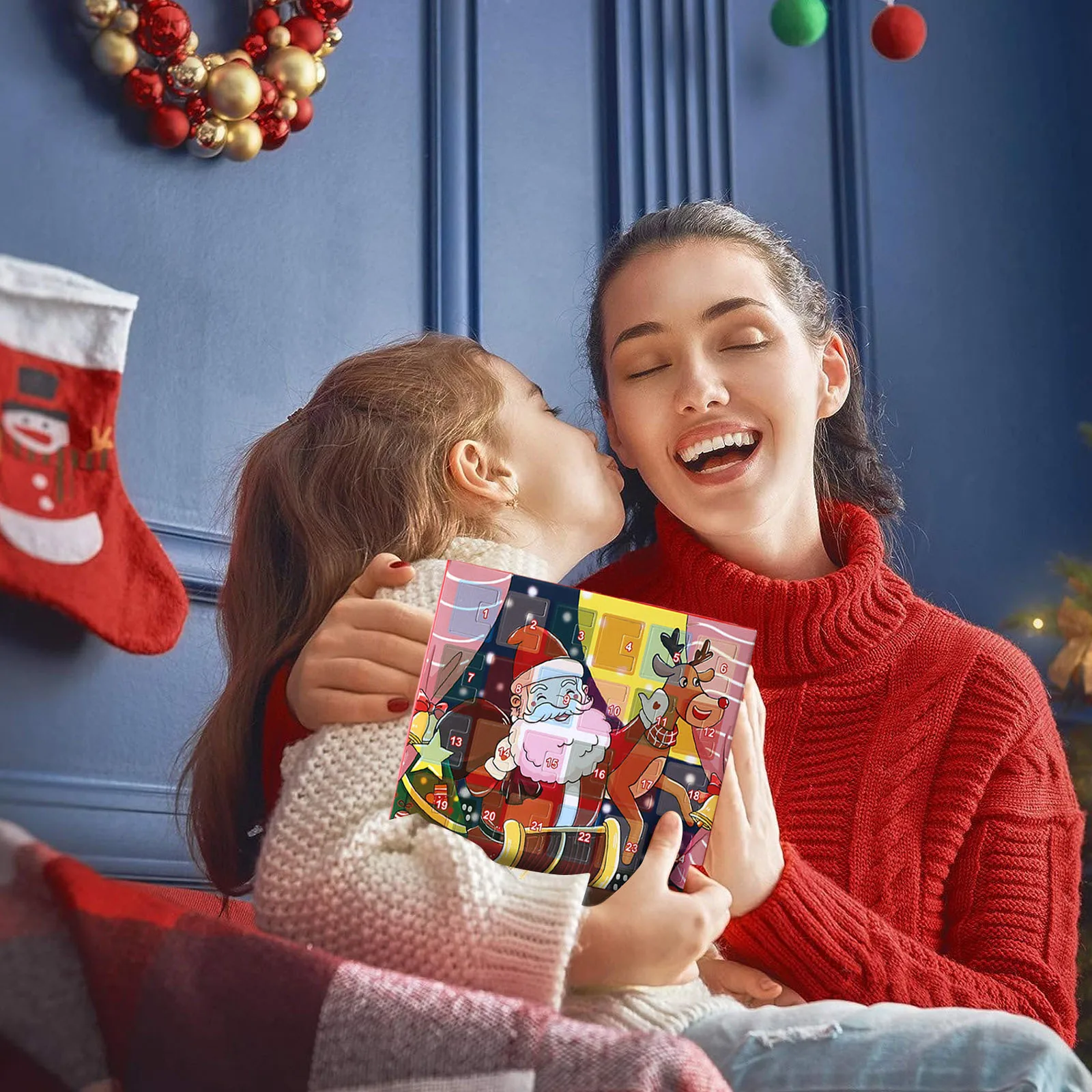 Battery Mini Lights String with Timer Countdown Christmas Advent Calendar For Kids Jewelry Set Battery Lights with Timer Indoor