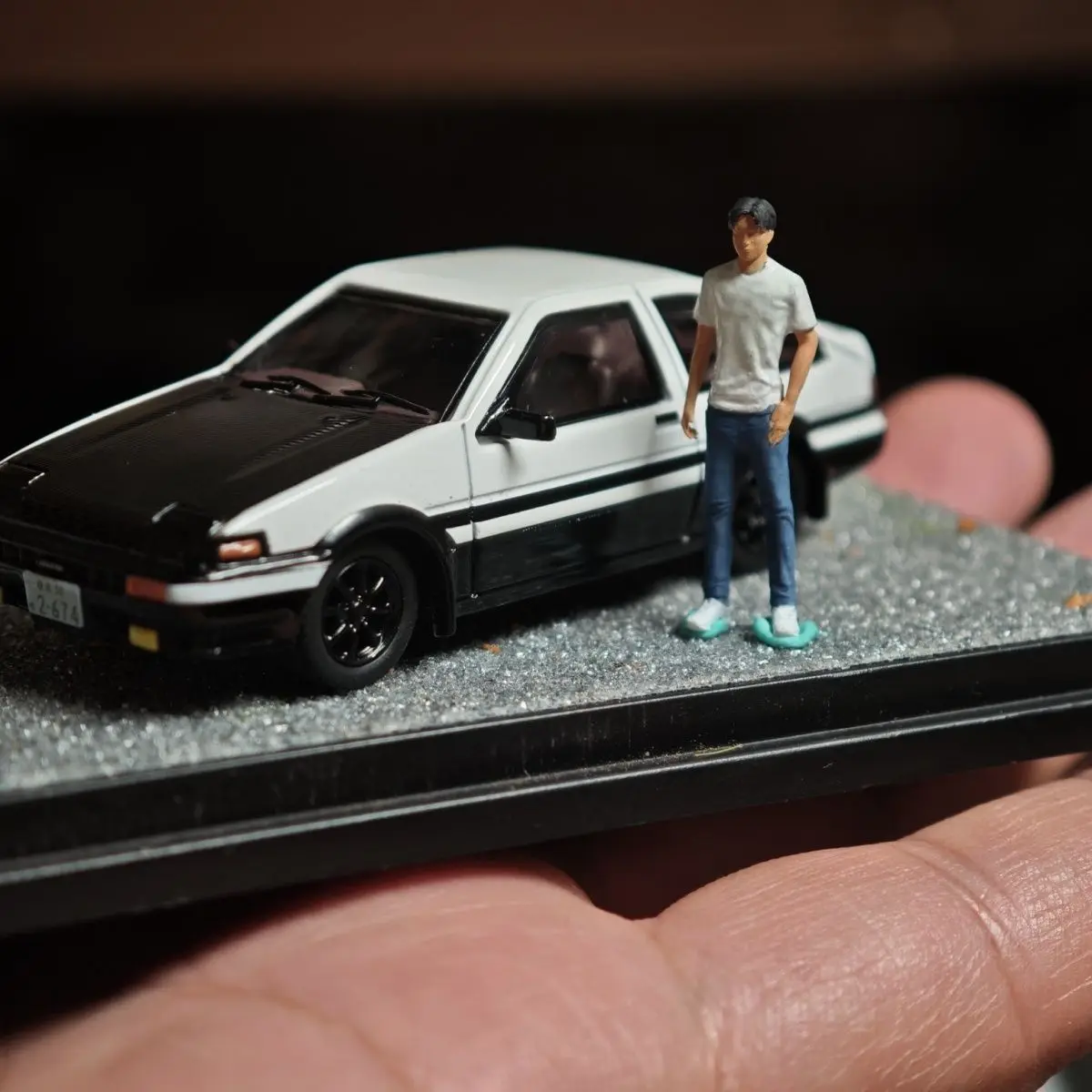 

1/64 миниатюрная фигурка из смолы, орнамент, модель автомобиля, диорама, начальная D