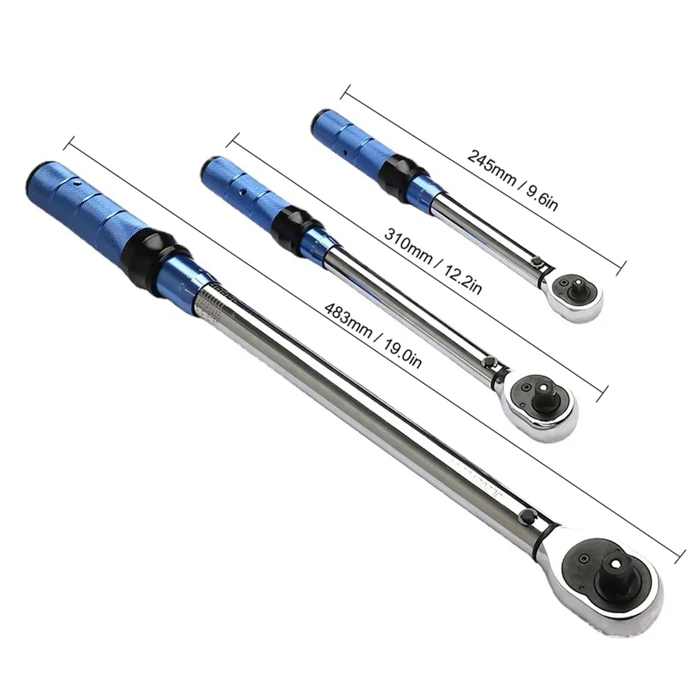 1/2 Inch Drive 20~210Nm Preset Adjustable Auto Repairs Torque Wrench Chrome Vanadium Steel High Precisions Torque Wrench