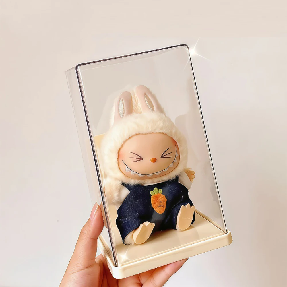 18 cm Labubu Dust-proof Display Box Blind Box Display Rack Storage Transparent  Ornament Display Cabinet  Desktop display
