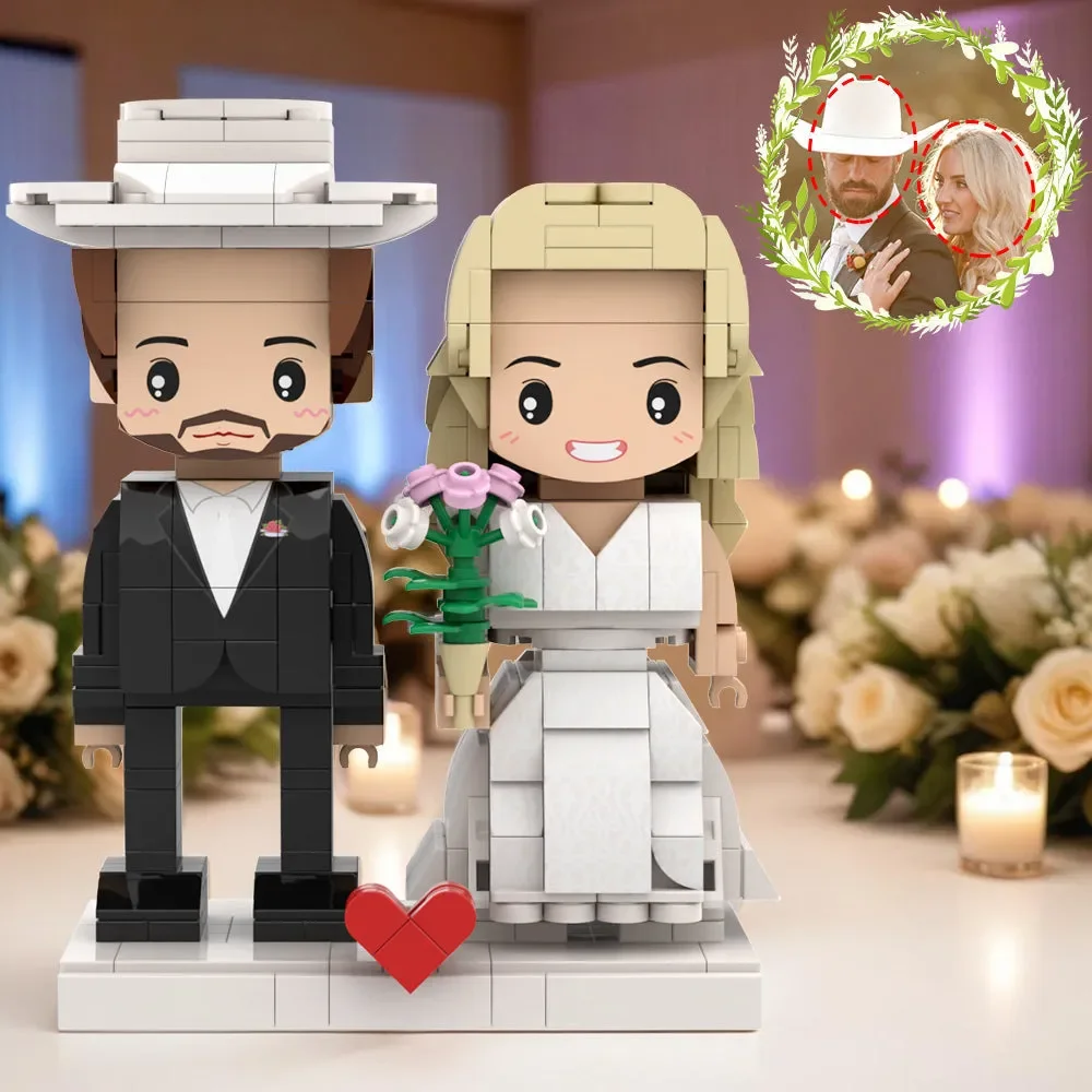 

Dual Brickfigures Blocks Model, Custom Couple Photo Customization Gift, Fine Art Collection Suitable For Festival Occasions