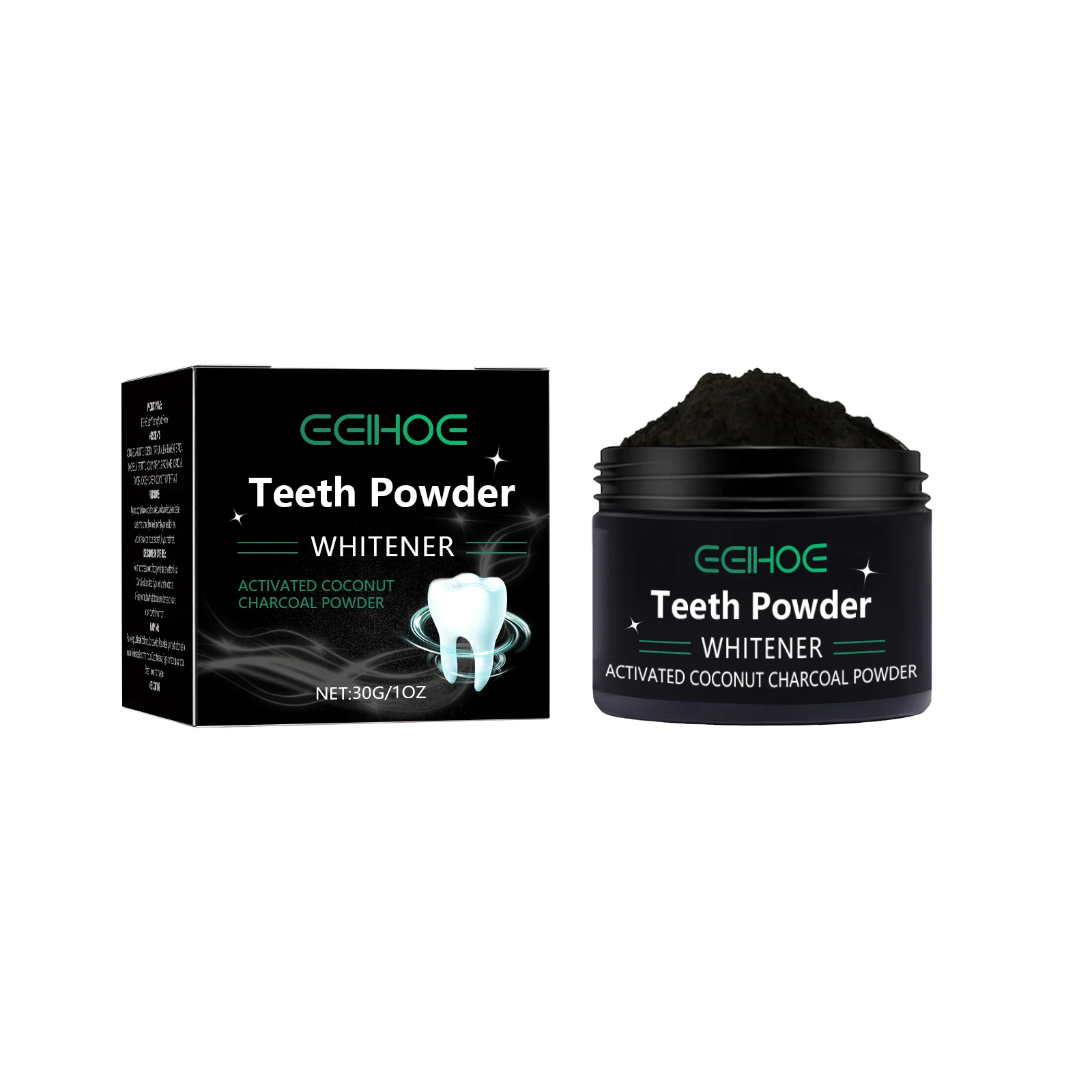 EELHOE Teeth Whitening Powder Deep Oral Cleaning Remove Yellow Stains Fresh Breath Bright White Teeth Brightening Powder