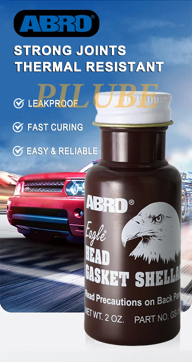 ABRO HEAD GASKET SHELLAC High-Performance Automotive Sealant for Engine and Gasket Repairs Ideal for Sealing and Restoration