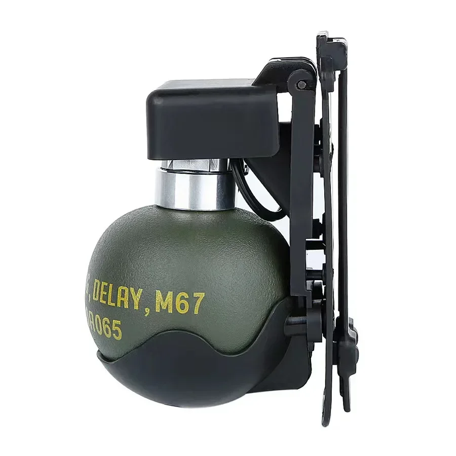 Modelo de juego de granada de mano M67, simulación de Metal, ventilador militar, anillo de tracción, juguete de granada de mano de humo, regalos, más nuevo