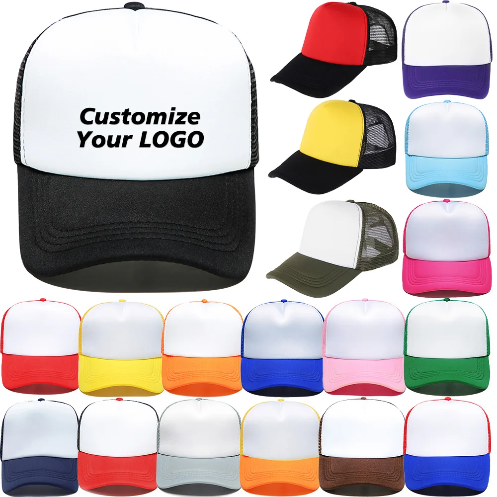 NEW Custom assorted colors letter printing craft baseball cap, polyester breathable simple hat