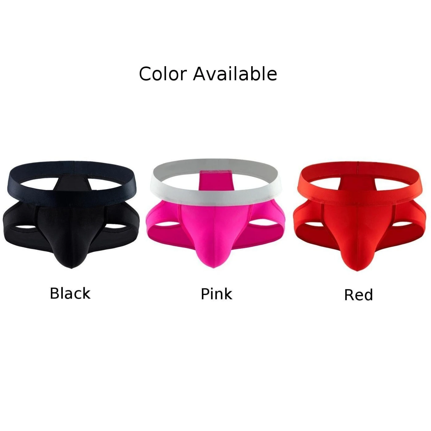 Sexy Men Jockstrap Briefs Soft U Convex Pouch Lingerie Underpants Panties Thong Low Waist Underwear High Elastic Bikini Slip