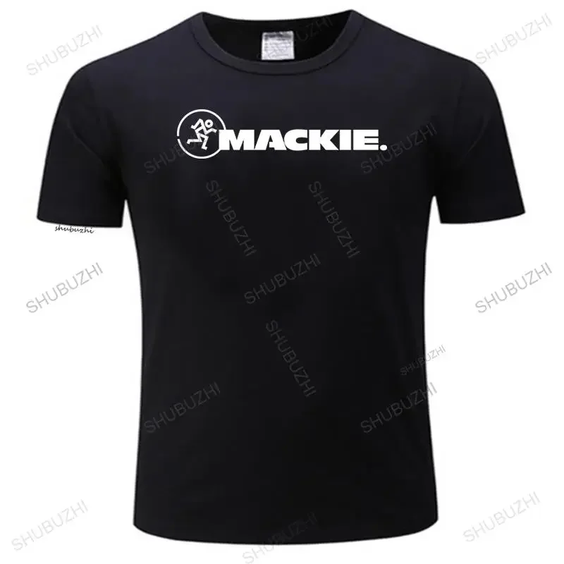 New cotton tshirt men summer fashion t-shirt euro size Mackie Cymbal Drums Percussion Logo Black letter print T shirt Mens S to